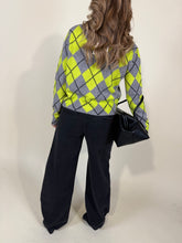 Carica l'immagine nel visualizzatore di Gallery, Cardigan Diamond & Lemon | Pura lana