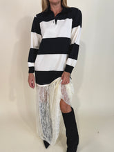 Load image into Gallery viewer, Abito Pizzo | Panna & Nero + pizzo.