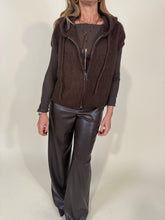 Load image into Gallery viewer, Gilet candy I con cappuccio I moro