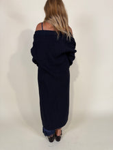 Carica l'immagine nel visualizzatore di Gallery, Cardigan blu long