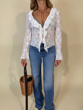 Load image into Gallery viewer, Cardigan Pizzo | White