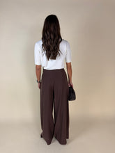 Carica l'immagine nel visualizzatore di Gallery, Pantalone ampio cioccolato | Rayon