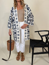 Carica l'immagine nel visualizzatore di Gallery, Cardigan Crochet Midi | Blue
