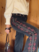 Load image into Gallery viewer, Denim Baita | Flowers