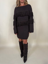 Carica l'immagine nel visualizzatore di Gallery, Abito Amira | Frange | Lana & Viscosa