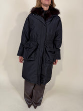 Load image into Gallery viewer, Cappotto piumino Long Ari I black