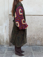 Carica l'immagine nel visualizzatore di Gallery, Sahariana Trench Military | Trapuntato | Crochet