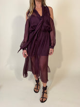 Carica l'immagine nel visualizzatore di Gallery, Abito Royal Brown | 100% seta.