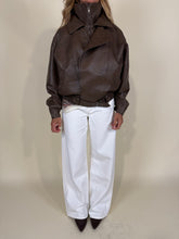 Carica l'immagine nel visualizzatore di Gallery, Bomber Fango | Ecopelle