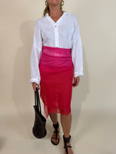 Load image into Gallery viewer, Pareo Colorful | Fucsia & Red | Lino e cotone.