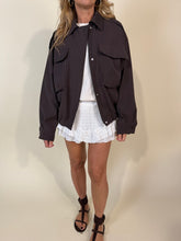 Carica l'immagine nel visualizzatore di Gallery, Bomber Peggy | Brown | Viscosa