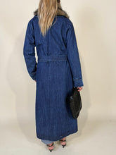 Carica l'immagine nel visualizzatore di Gallery, Cappotto Denim | Ecopelliccia