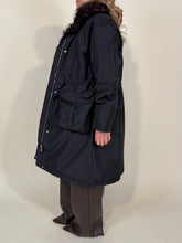 Load image into Gallery viewer, Cappotto piumino Long Ari I black
