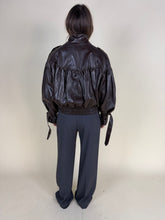 Load image into Gallery viewer, Bomber ecopelle Chocolate | Arricciato