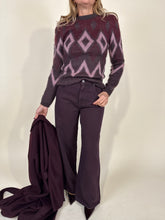 Carica l'immagine nel visualizzatore di Gallery, Maglia Eli a rombi I Vino