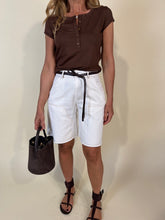 Load image into Gallery viewer, T-shirt Bottoni | SLIM VISCOSA | Moro e Beige