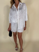 Load image into Gallery viewer, Shorts con frange | White