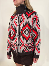 Load image into Gallery viewer, Cardigan Thaya | Brown & Red.