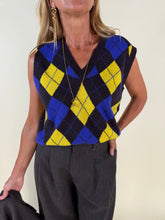 Carica l'immagine nel visualizzatore di Gallery, Gilet Rombi | Violet & Yellow