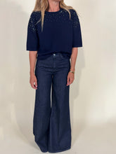 Load image into Gallery viewer, Maglia con cristalli in lana I Più colori