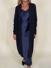 Carica l'immagine nel visualizzatore di Gallery, Cardigan blu long
