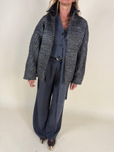 Load image into Gallery viewer, Bomber filo di lurex con collo | Wool e alpaca