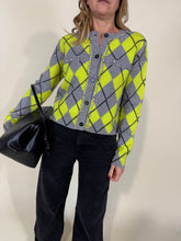 Carica l'immagine nel visualizzatore di Gallery, Cardigan Diamond & Lemon | Pura lana