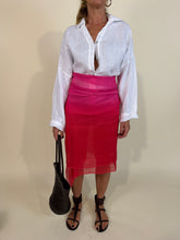 Load image into Gallery viewer, Pareo Colorful | Fucsia & Red | Lino e cotone.