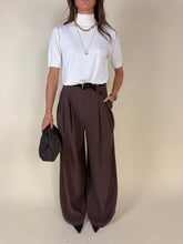 Carica l'immagine nel visualizzatore di Gallery, Pantalone ampio cioccolato | Rayon