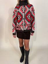 Load image into Gallery viewer, Cardigan Thaya | Brown & Red.