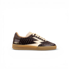 Carica l'immagine nel visualizzatore di Gallery, SNEAKER CLUB | PELLE STAMPA COCCO | MORO | MOA CONCEPT