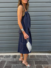 Carica l'immagine nel visualizzatore di Gallery, Bermuda Popeline | Blue Navy.