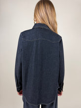 Carica l'immagine nel visualizzatore di Gallery, Camicia denim e strass | Tela denim