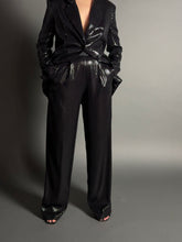 Load image into Gallery viewer, Pantalone con paillettes I nero