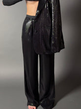 Load image into Gallery viewer, Pantalone con paillettes I nero