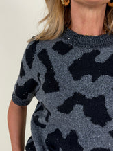 Load image into Gallery viewer, Maglia maculata con Lurex | Grey
