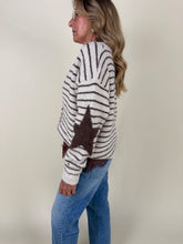 Load image into Gallery viewer, Cardigan Stella | Righe in lana