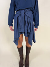 Carica l'immagine nel visualizzatore di Gallery, Mini gonna a camicia in check | Blue
