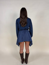 Carica l'immagine nel visualizzatore di Gallery, Mini gonna a camicia in check | Blue