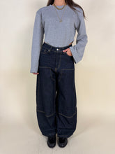 Load image into Gallery viewer, Denim Barrell Western | Blu