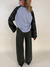 Load image into Gallery viewer, T-shirt felpa grigio Army | 100% cotone