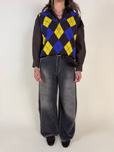 Load image into Gallery viewer, Gilet Rombi | Violet & Yellow