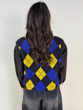 Load image into Gallery viewer, Gilet Rombi | Violet & Yellow
