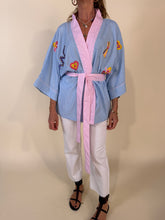 Carica l'immagine nel visualizzatore di Gallery, Kimono Vichy | Ricami