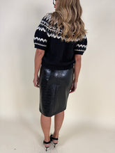 Load image into Gallery viewer, Longuette Coco | Black ecopelle