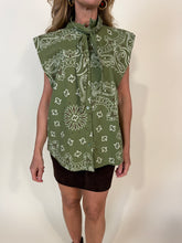 Carica l'immagine nel visualizzatore di Gallery, Camicia Bandana | Olive Green