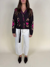 Load image into Gallery viewer, Kimono etnico | Moro e fucsia