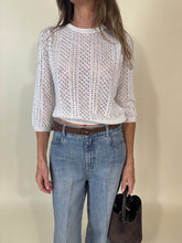 Carica l'immagine nel visualizzatore di Gallery, Maglia Crochet | Bianco