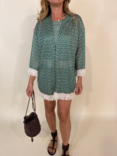 Carica l'immagine nel visualizzatore di Gallery, Kimono Vert | Crochet & Frangia