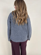 Carica l'immagine nel visualizzatore di Gallery, Cardigan con zip | Girocollo mélange